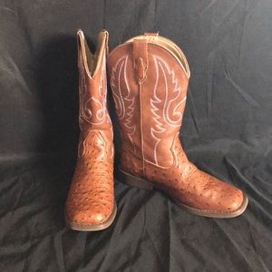 Youth Leather Cowboy Boot